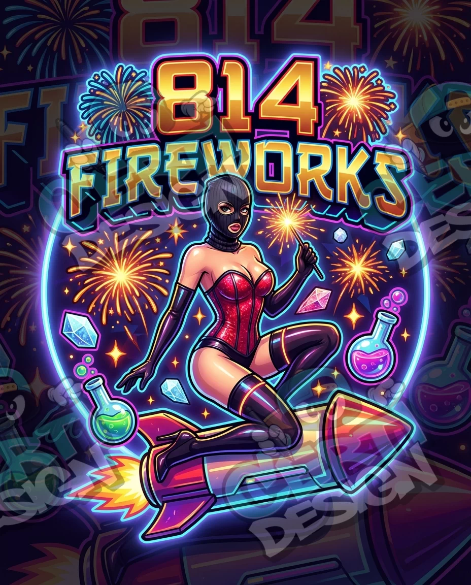 814 Fireworks Pre-Made 3.5g Mylar Bags