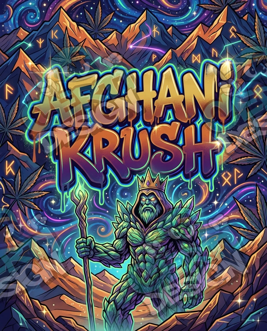 Afghani Krush Pre-Made 3.5g Mylar Bags