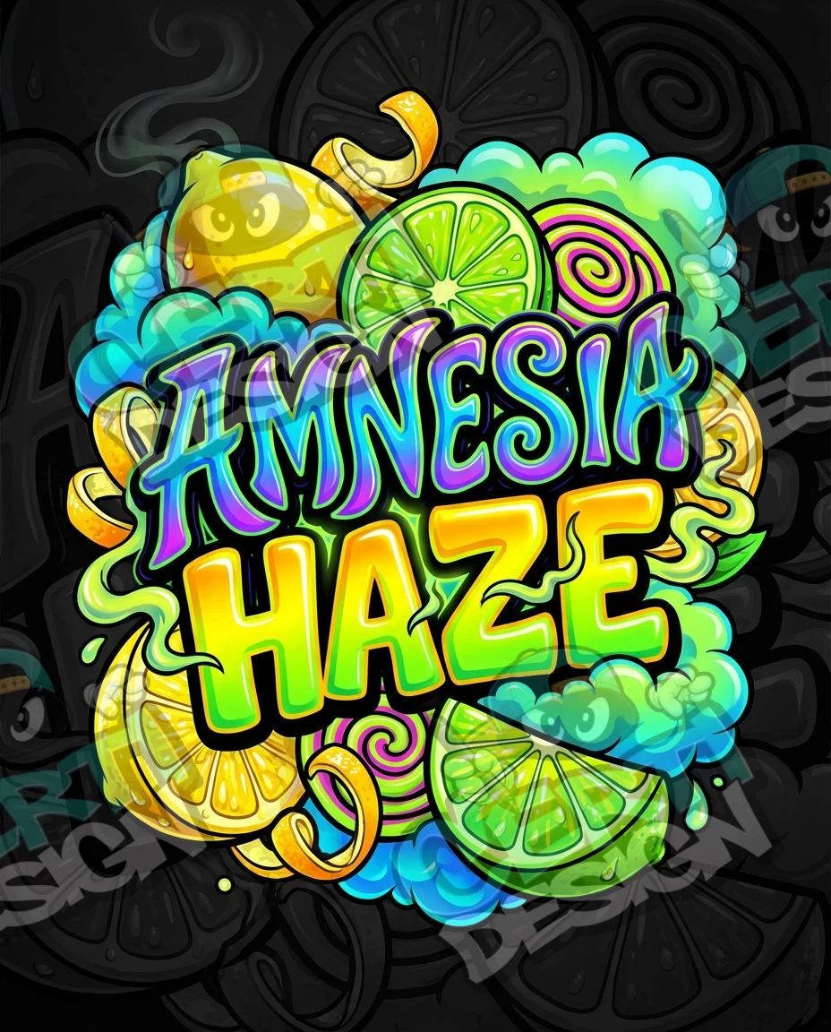 Amnesia Haze Pre-Made 3.5g Mylar Bags