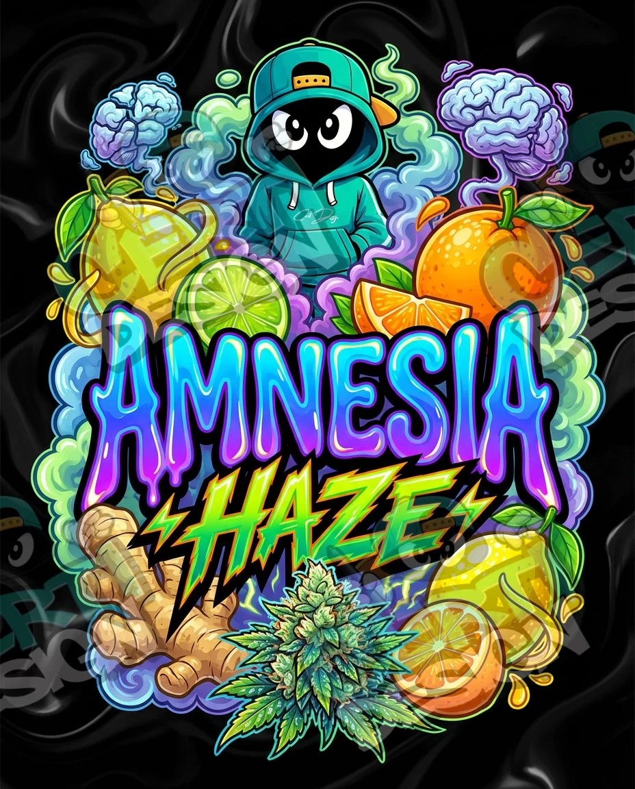 Amnesia Haze Pre-Made 3.5g Mylar Bags