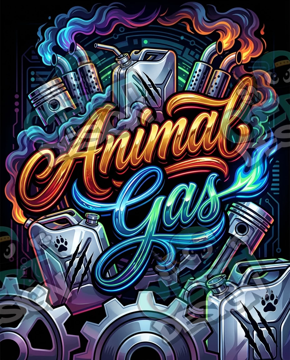 Animal Gas Pre-Made 3.5g Mylar Bags