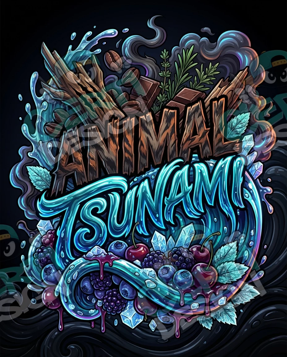 Animal Tsunami Pre-Made 3.5g Mylar Bags