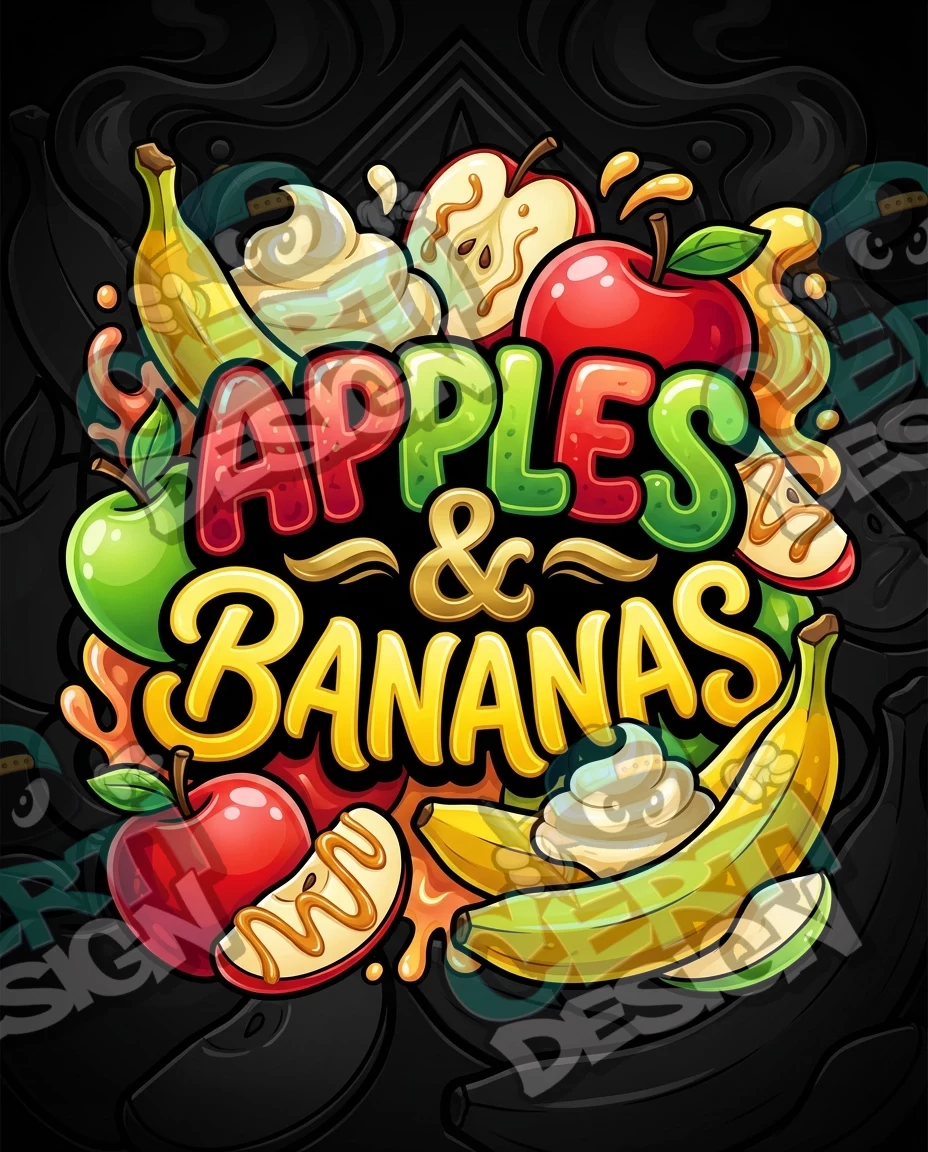 Apples & Bananas Pre-Made 3.5g Mylar Bags