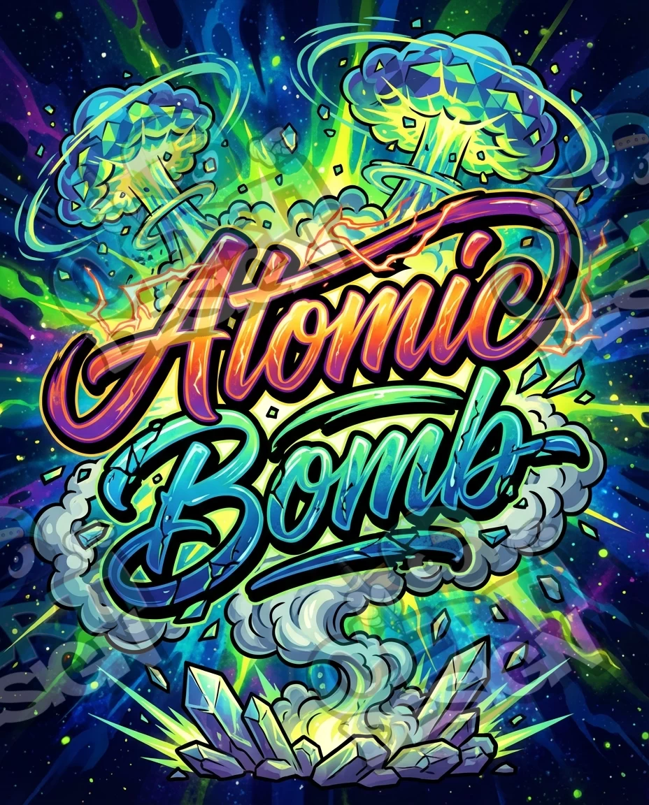 Atomic Bomb Pre-Made 3.5g Mylar Bags