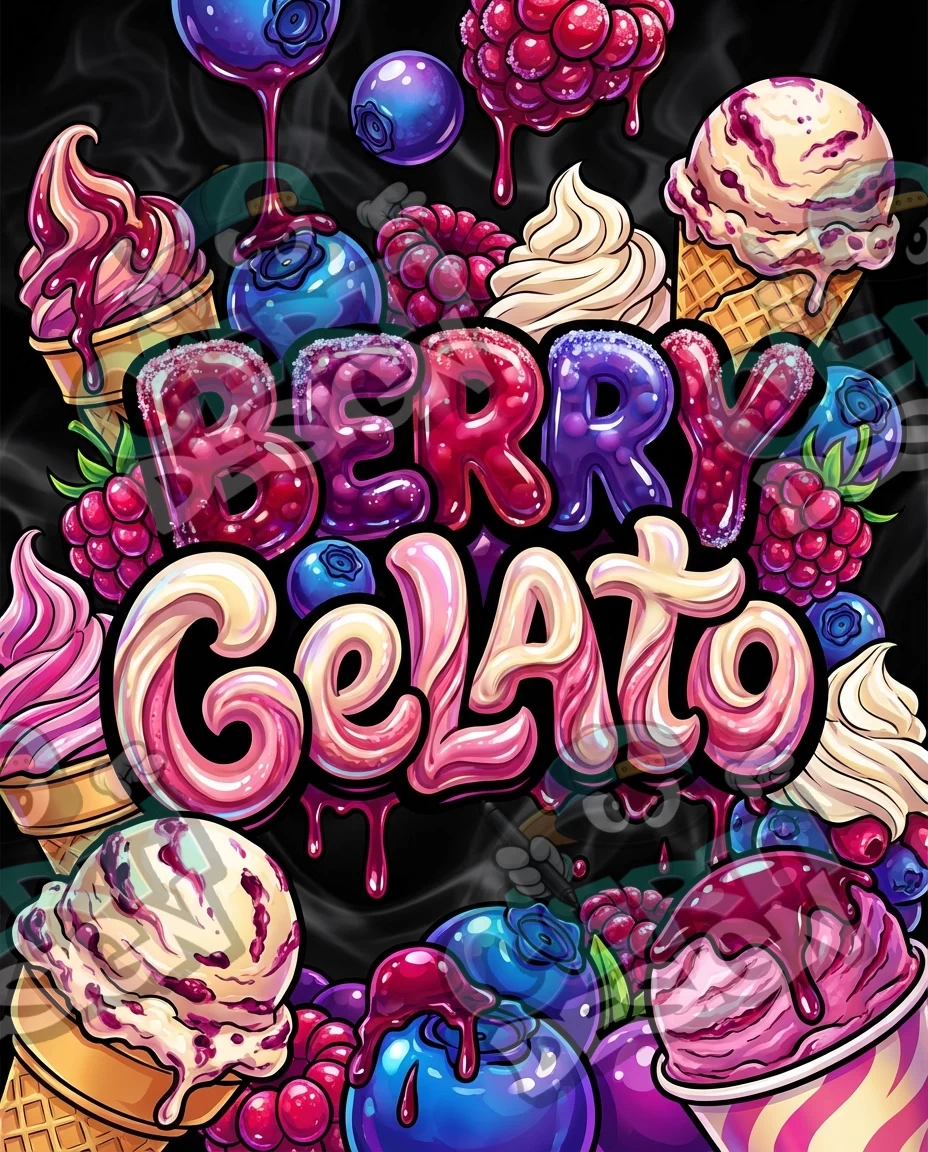 Berry Gelato Pre-Made 3.5g Mylar Bags