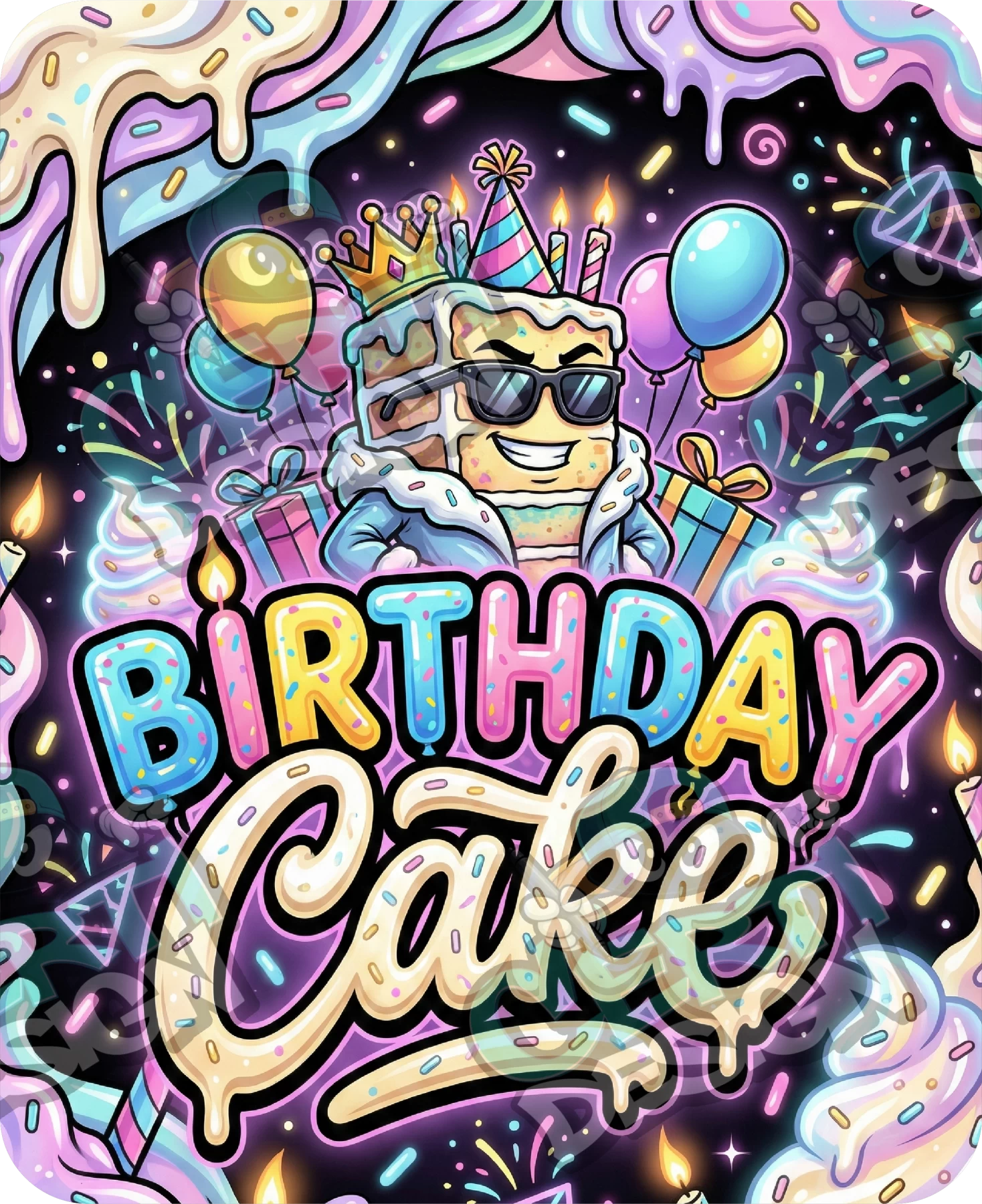 Birthday Cake Pre-Made 3.5g Mylar Bags