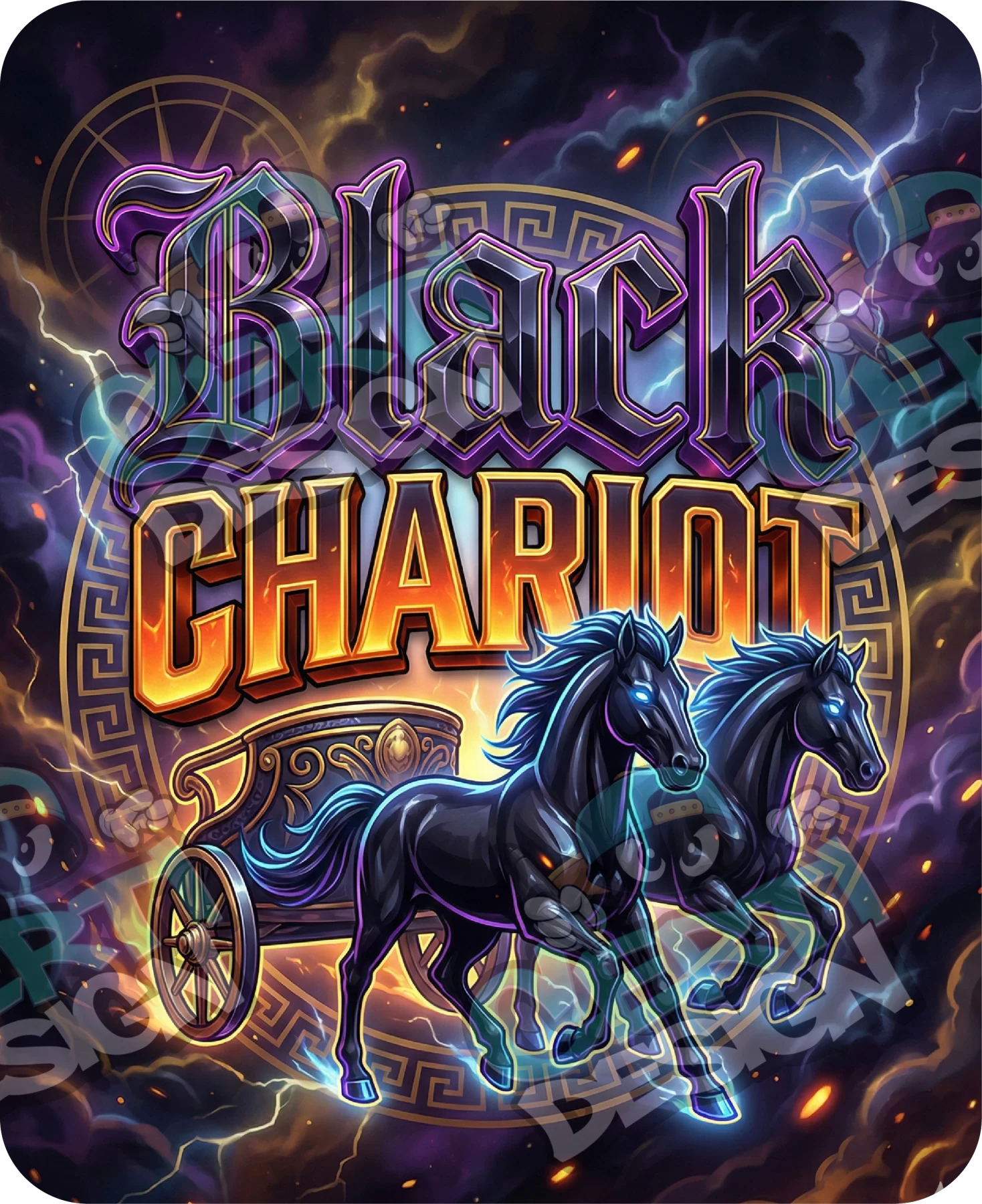 Black Chariot Pre-Made 3.5g Mylar Bags