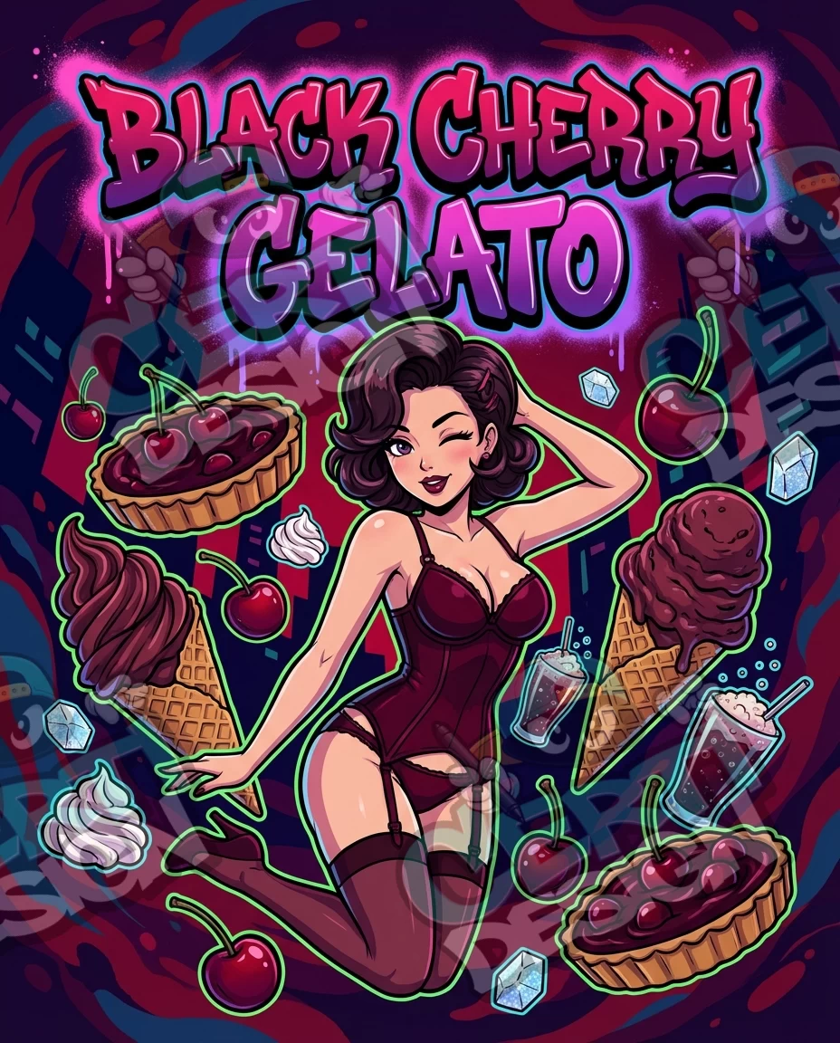 Black Cherry Gelato Pre-Made 3.5g Mylar Bags