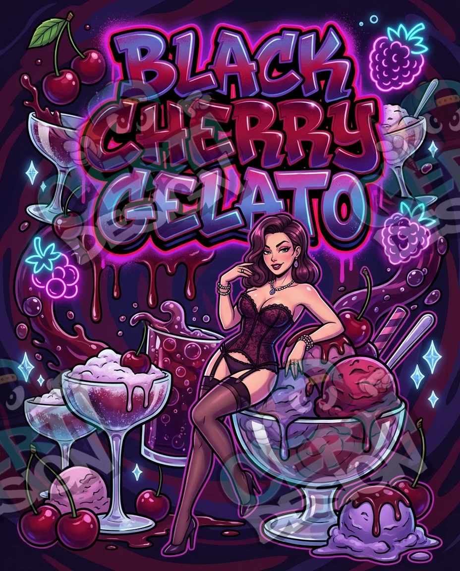 Black Cherry Gelato Pre-Made 3.5g Mylar Bags