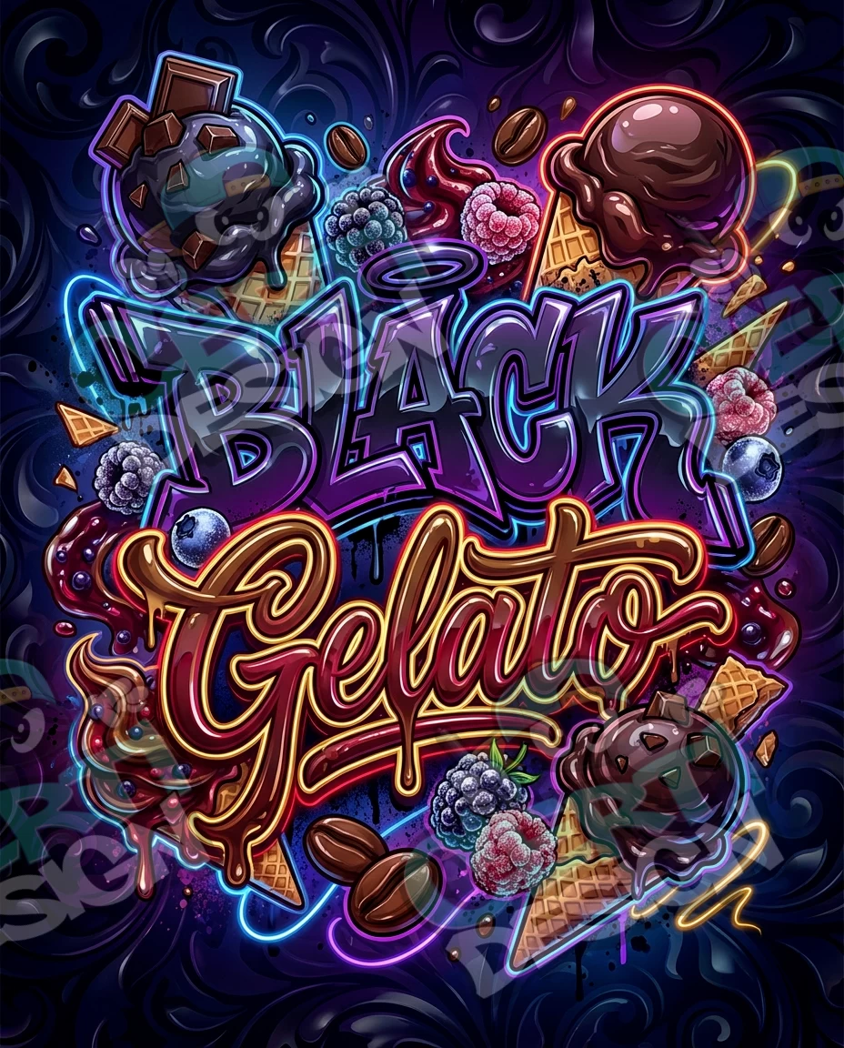 Black Gelato Pre-Made 3.5g Mylar Bags