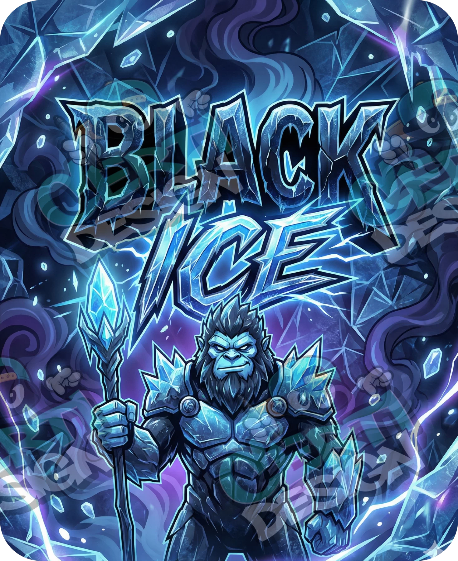 Black Ice (2) Pre-Made 3.5g Mylar Bags