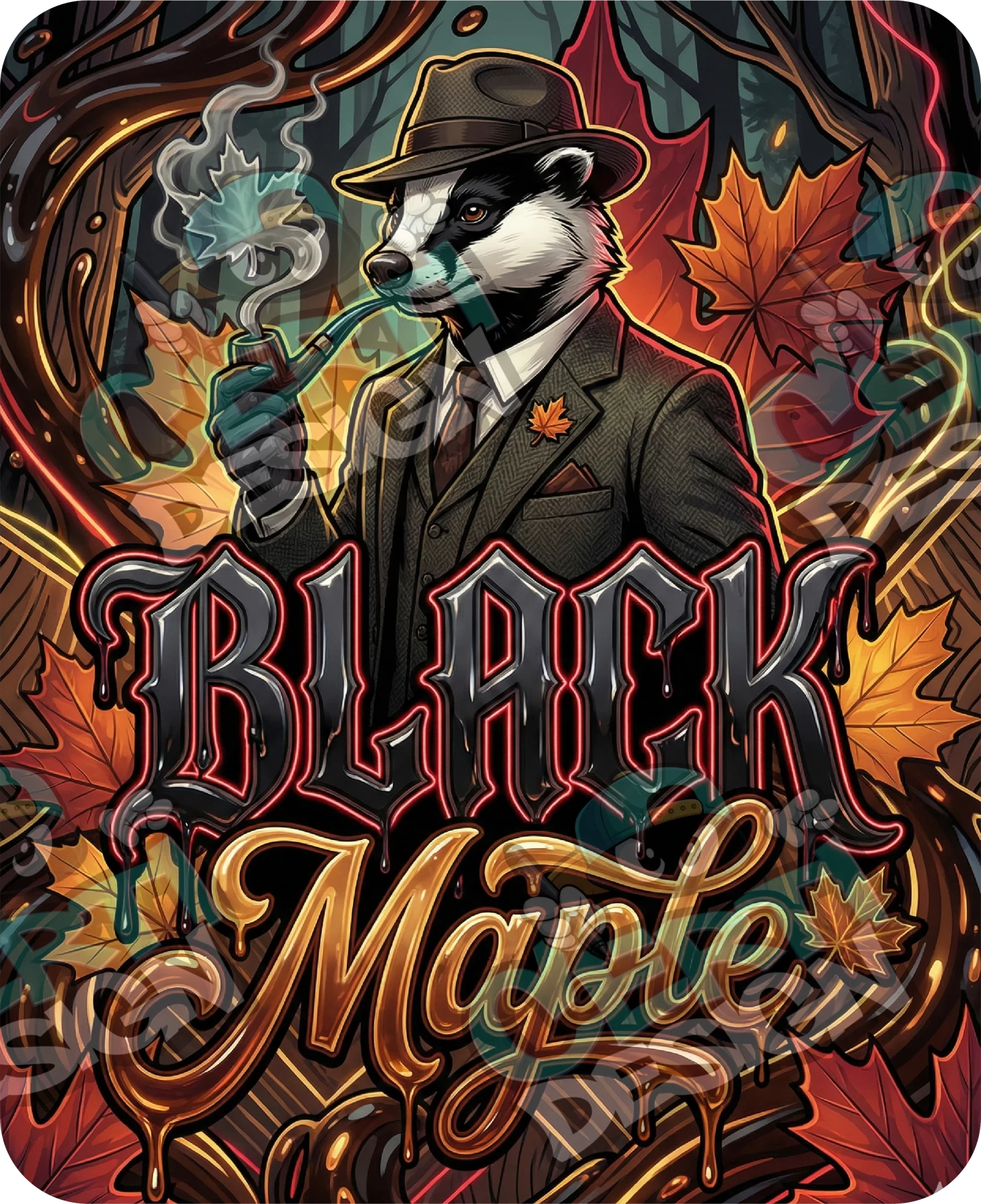 Black Maple (2) Pre-Made 3.5g Mylar Bags