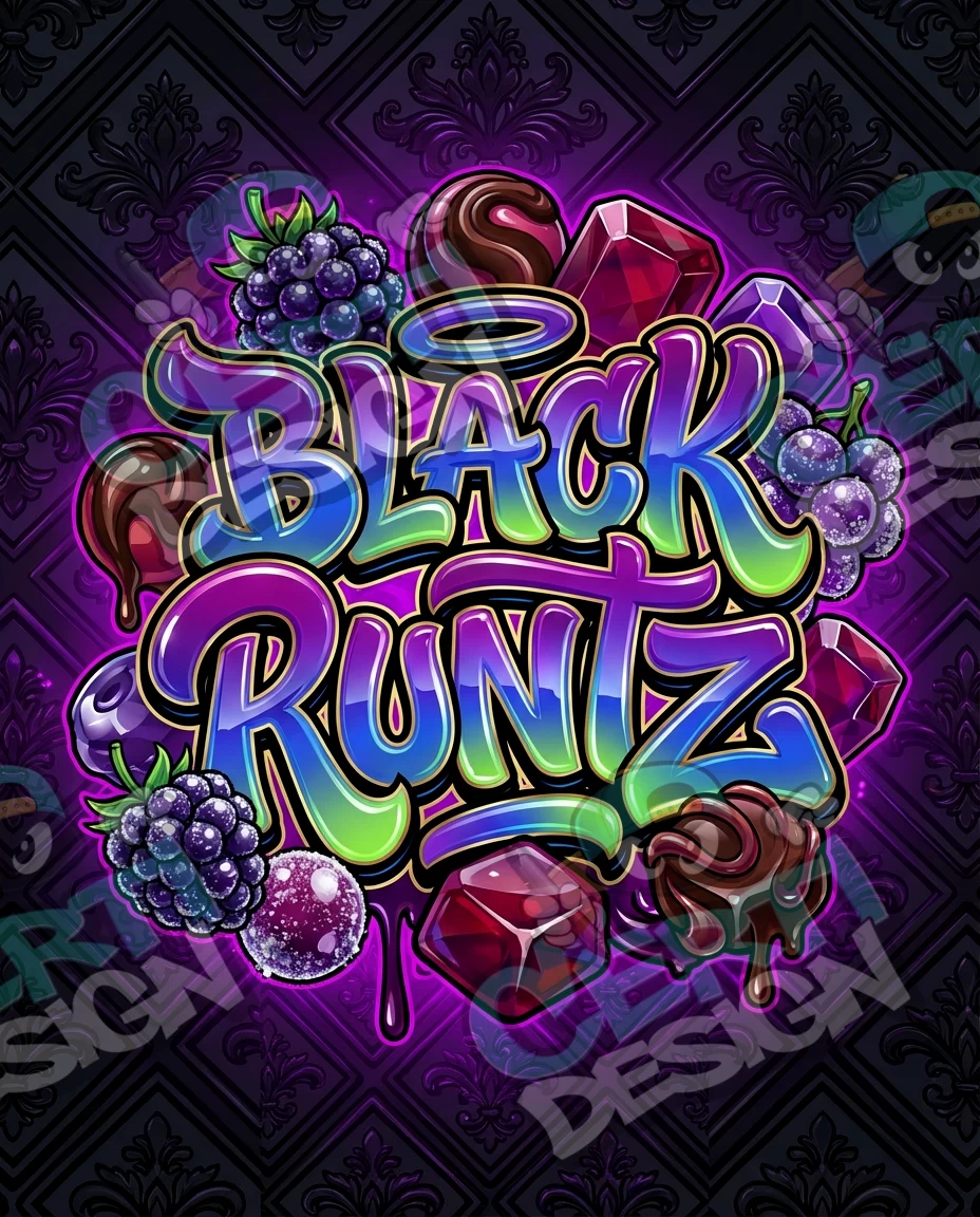 Black Runtz Pre-Made 3.5g Mylar Bags