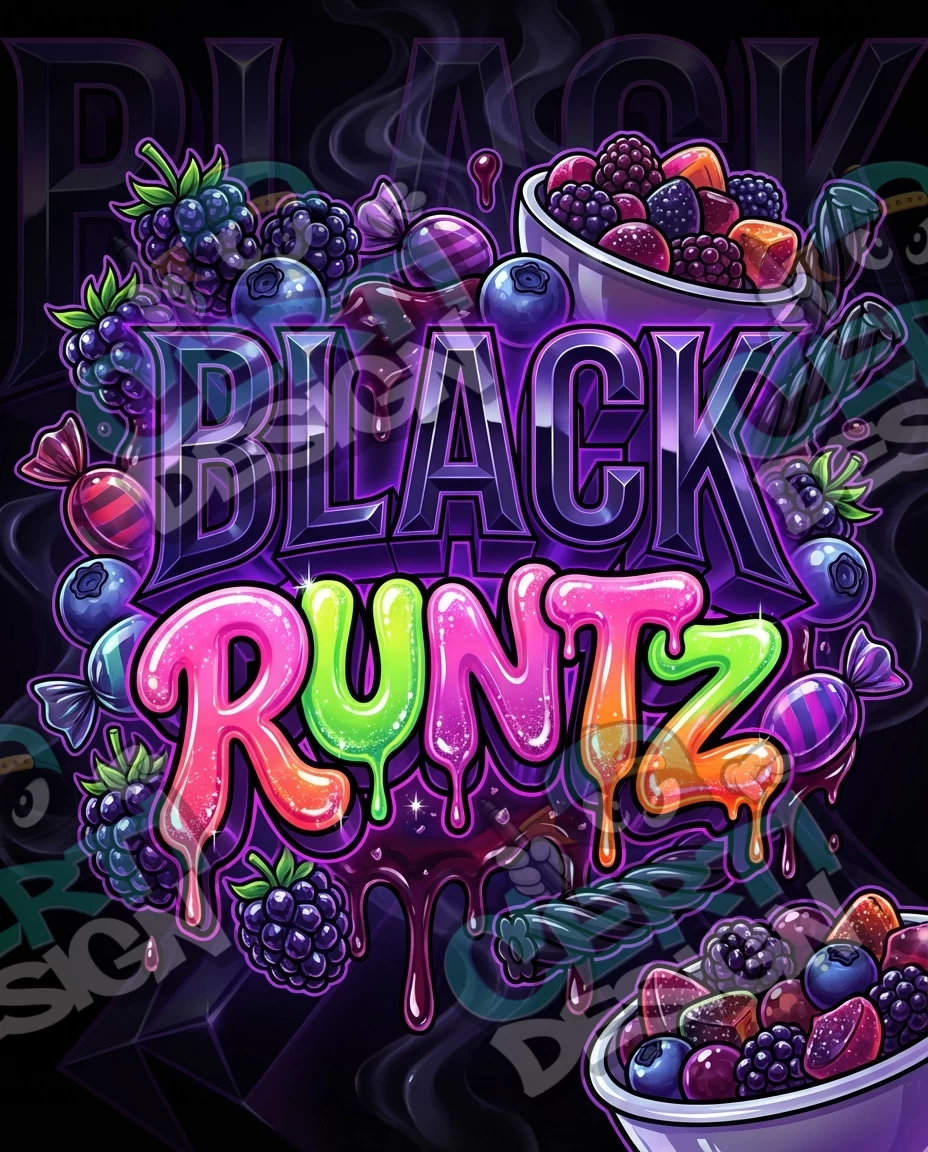 Black Runtz Pre-Made 3.5g Mylar Bags