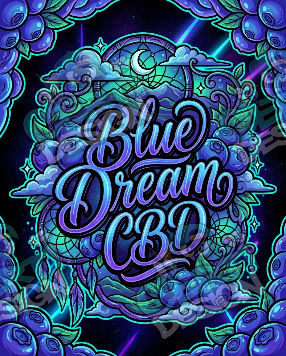 Blue Dream Pre-Made 3.5g Mylar Bags