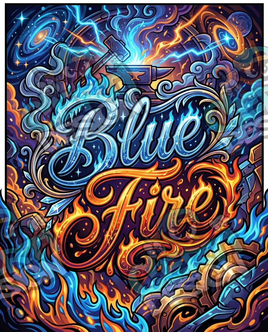 Blue Fire Pre-Made 3.5g Mylar Bags