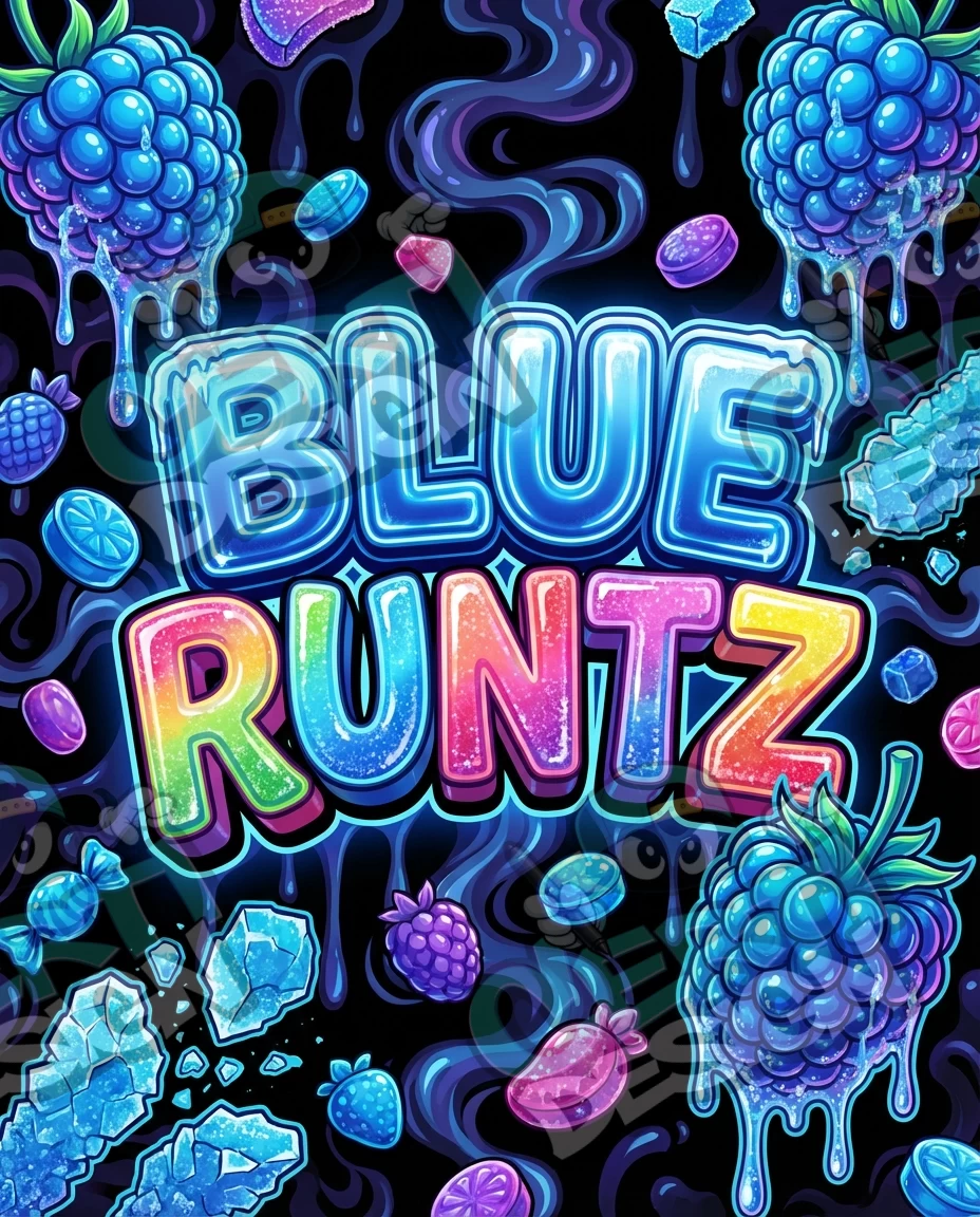 Blue Runtz Pre-Made 3.5g Mylar Bags