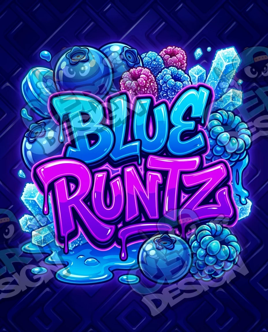 Blue Runtz 02 (2) Pre-Made 3.5g Mylar Bags