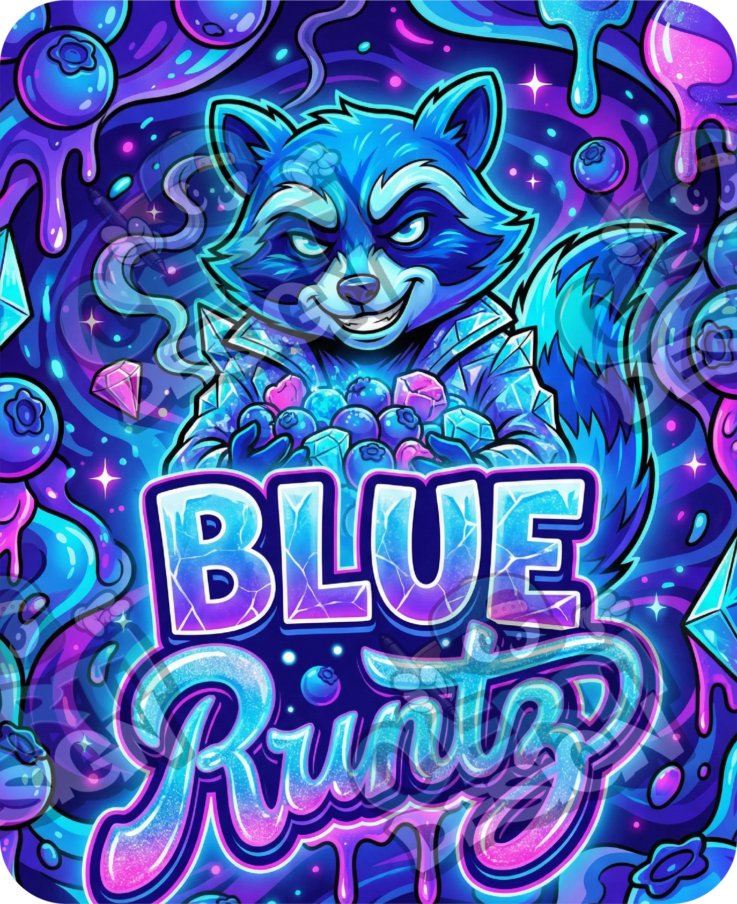 Blue Runtz Pre-Made 3.5g Mylar Bags