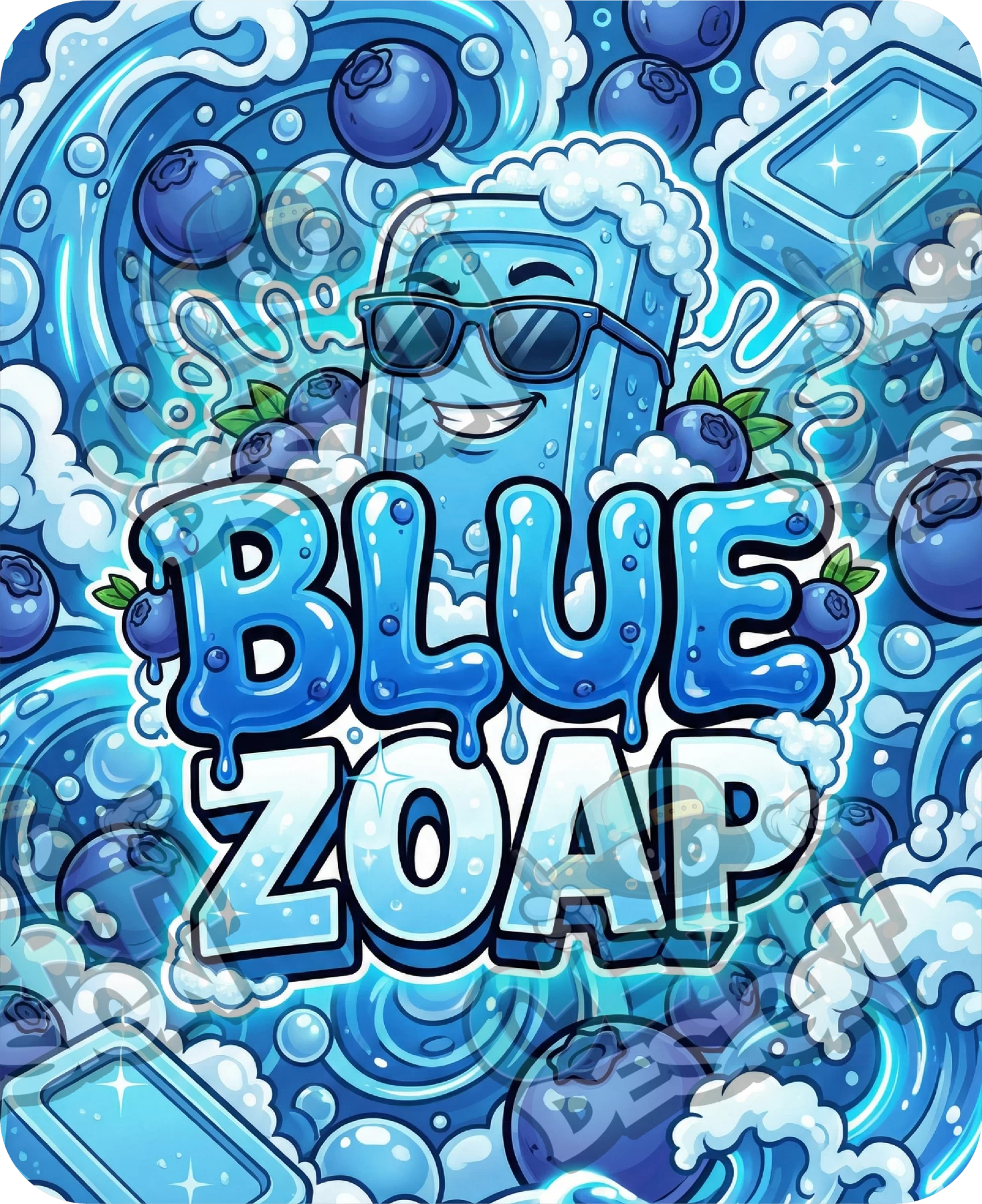 Blue Zoap Pre-Made 3.5g Mylar Bags
