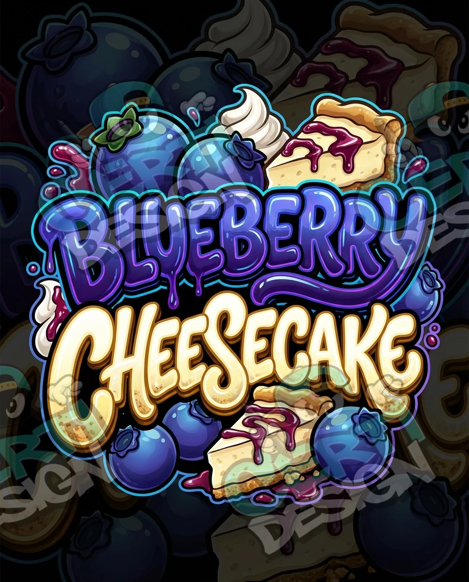 Blueberry Cheesecake Pre-Made 3.5g Mylar Bags