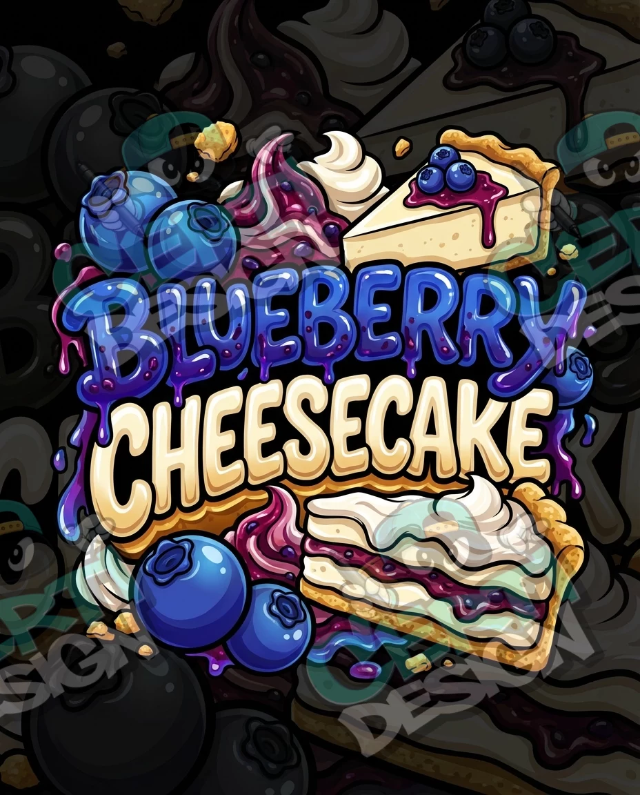 Blueberry Cheesecake Pre-Made 3.5g Mylar Bags