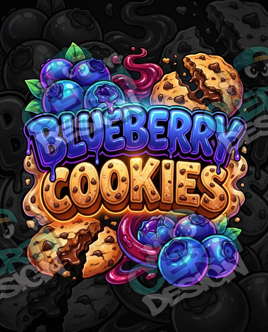 Blueberry Cookies Pre-Made 3.5g Mylar Bags