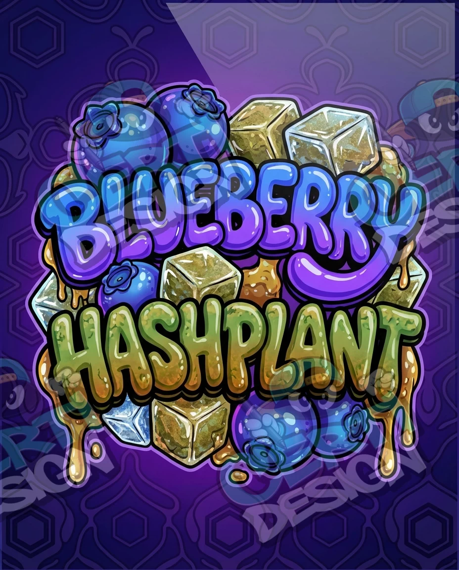 Blueberry Hashplant Pre-Made 3.5g Mylar Bags