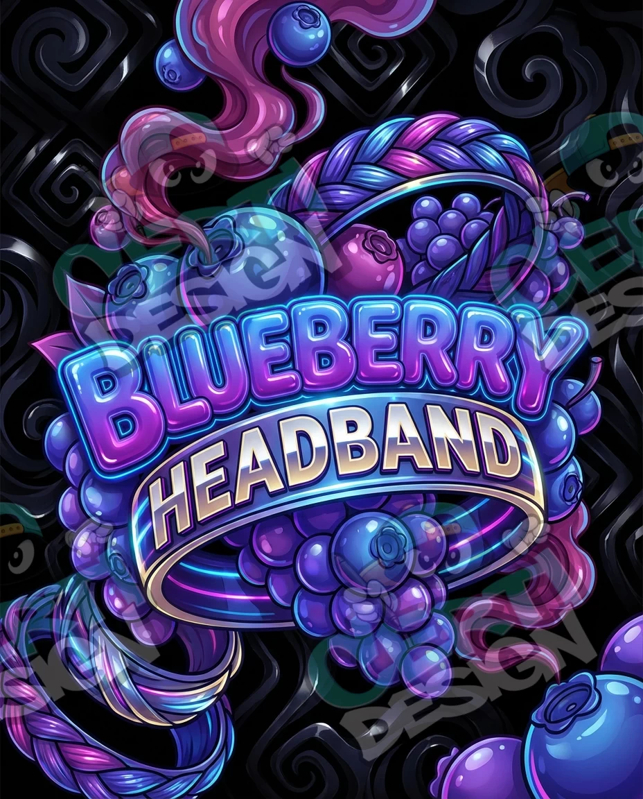 Blueberry Headband Pre-Made 3.5g Mylar Bags