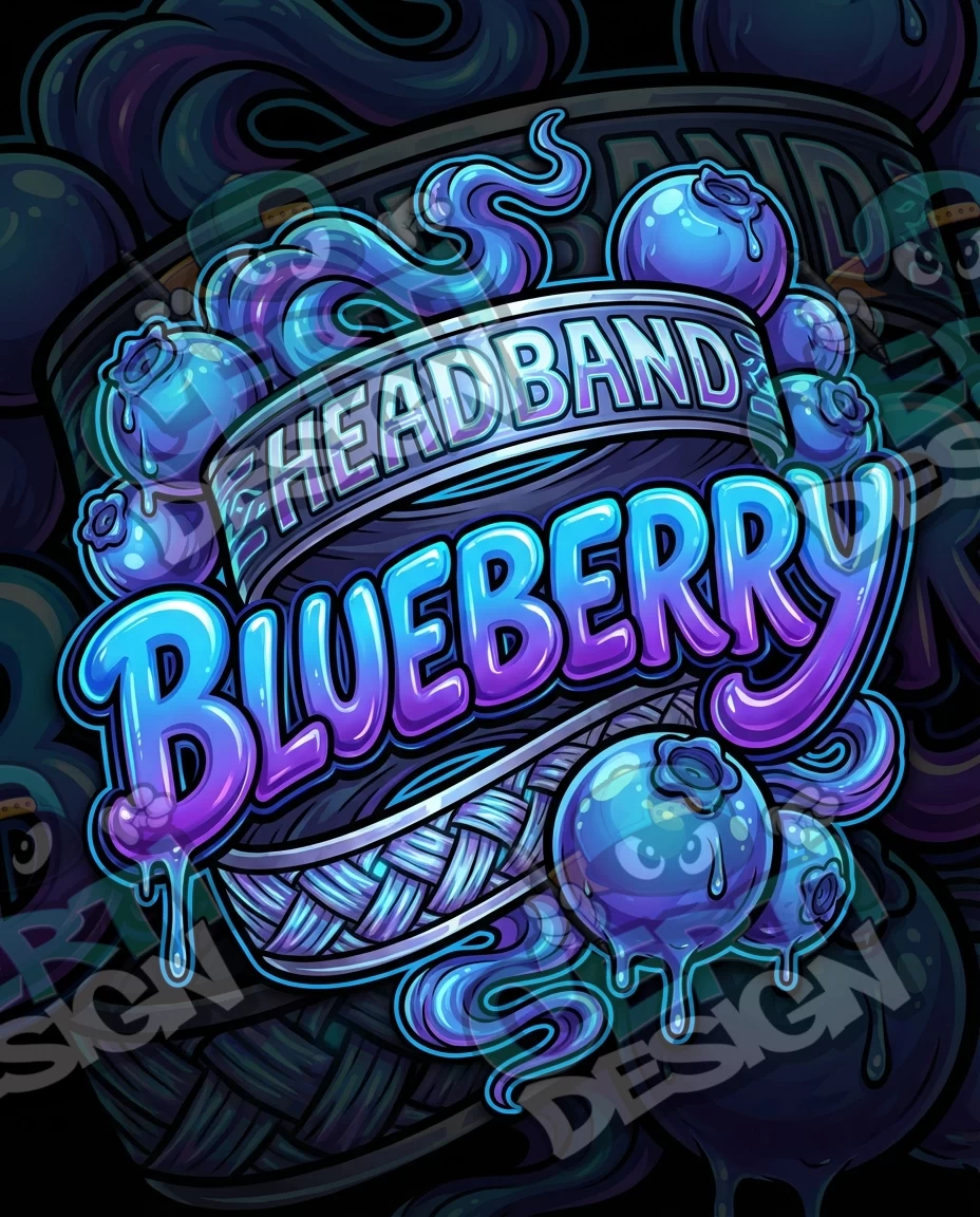 Blueberry Headband Pre-Made 3.5g Mylar Bags