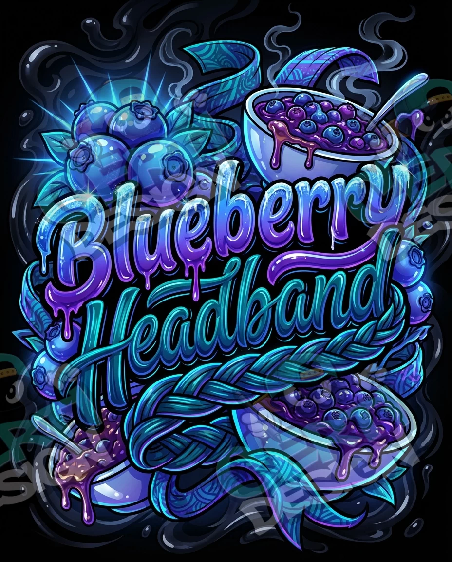 Blueberry Headband Pre-Made 3.5g Mylar Bags