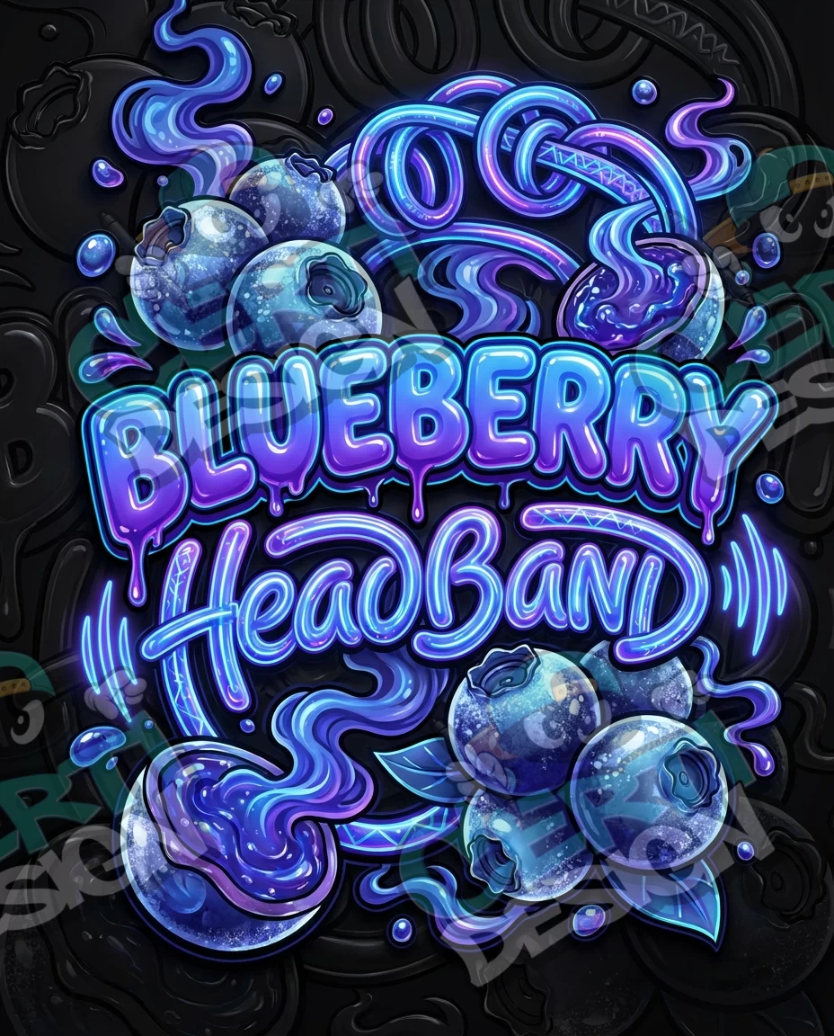 Blueberry Headband 10 Pre-Made 3.5g Mylar Bags
