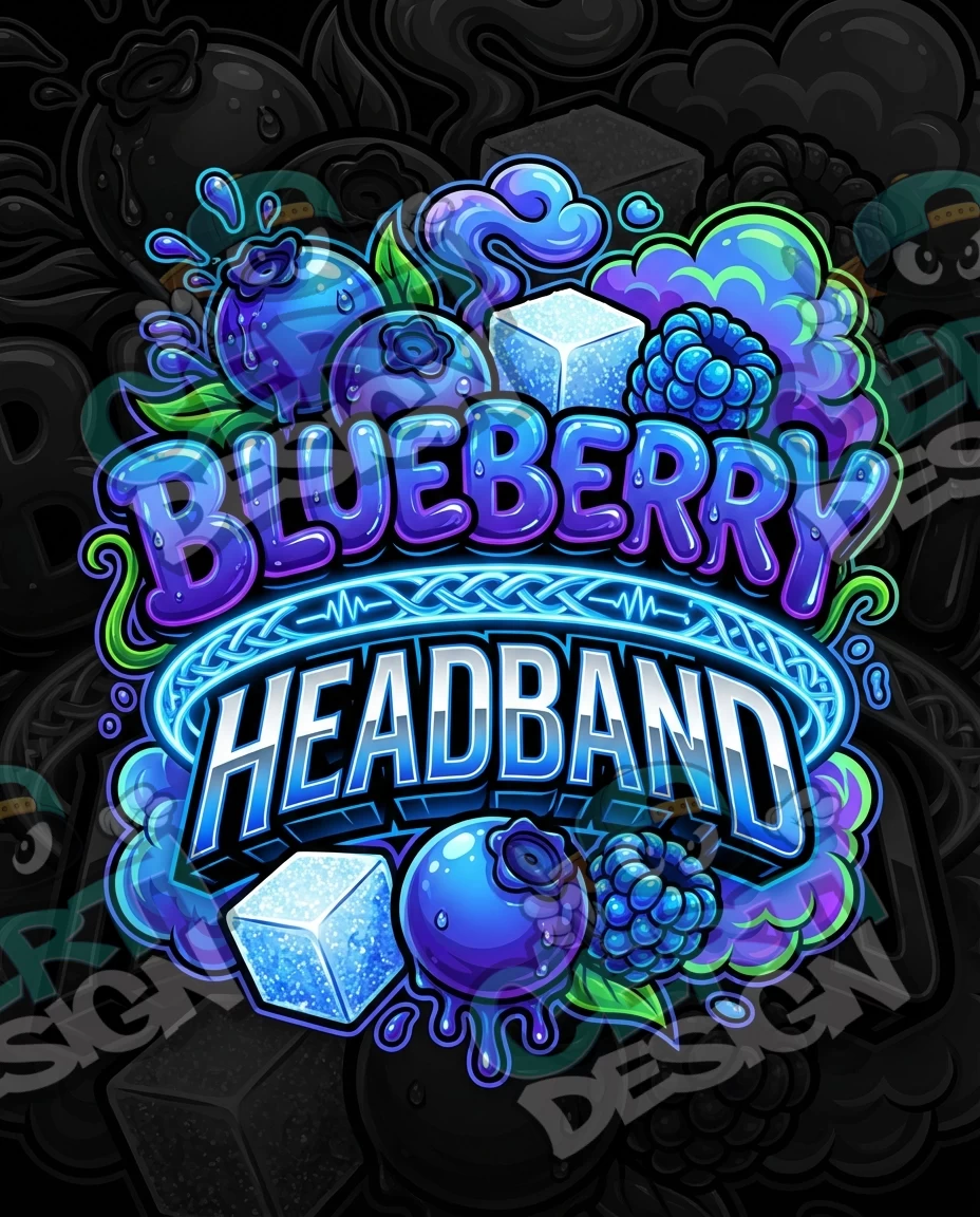 Blueberry Headband 12 Pre-Made 3.5g Mylar Bags