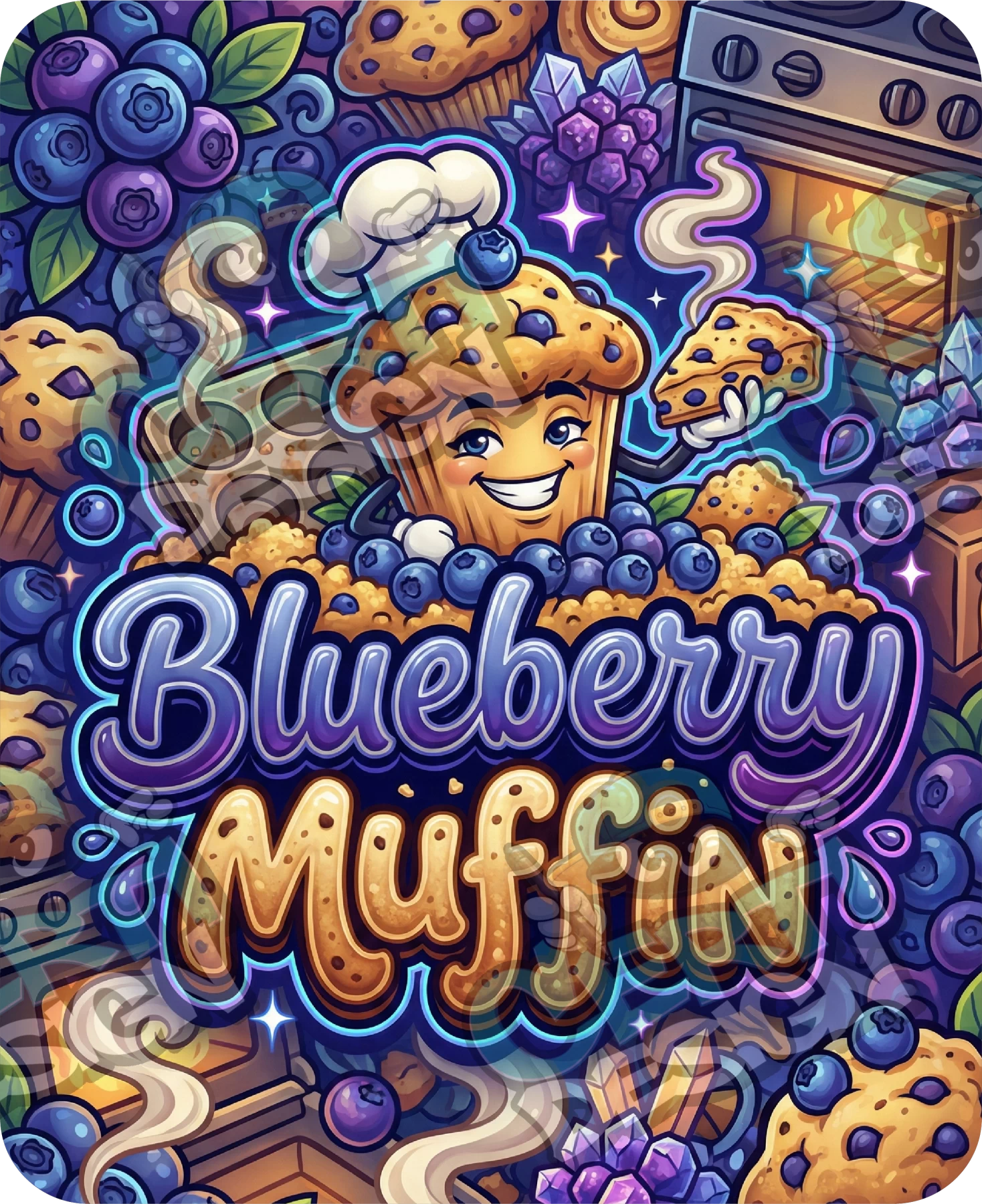 Blueberry Muffin Pre-Made 3.5g Mylar Bags