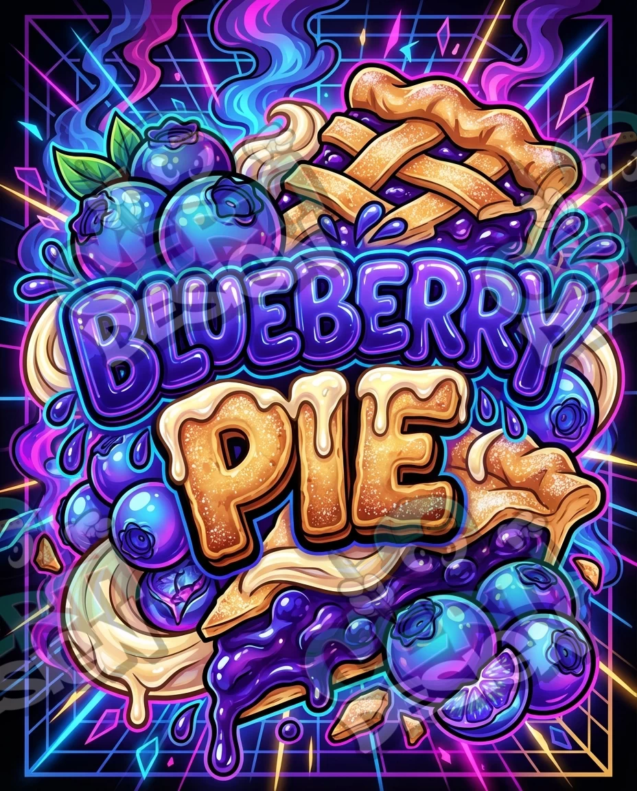 Blueberry Pie Pre-Made 3.5g Mylar Bags
