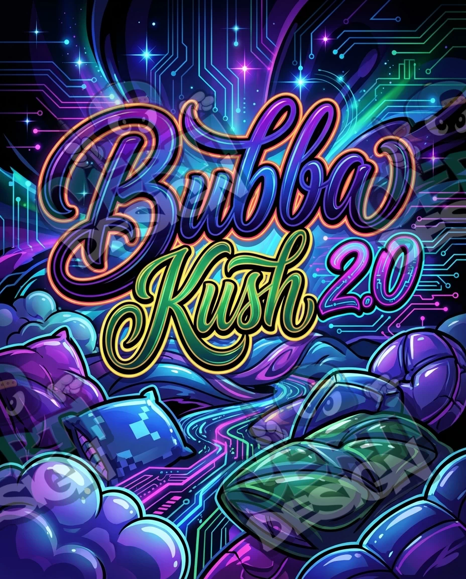Bubba Kush 2.0 Pre-Made 3.5g Mylar Bags