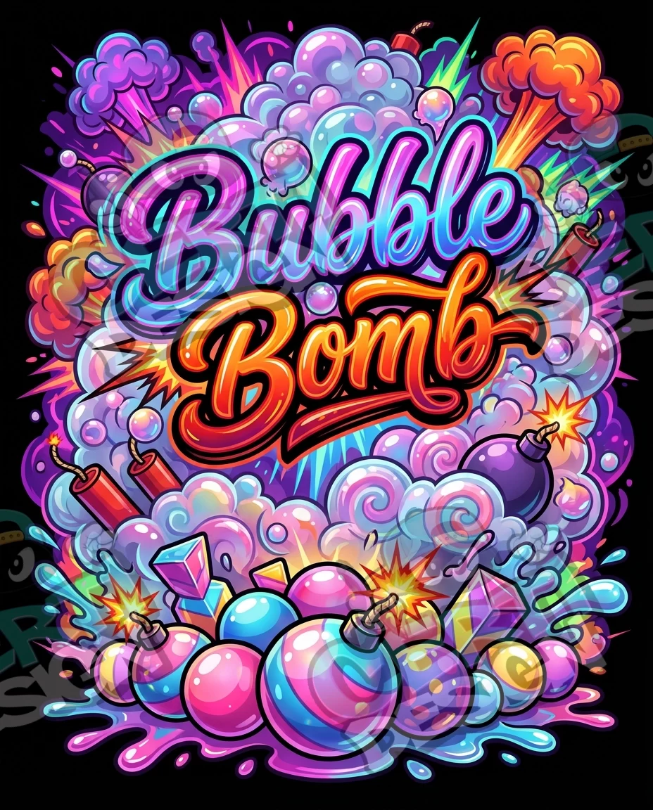 Bubble Bomb Pre-Made 3.5g Mylar Bags