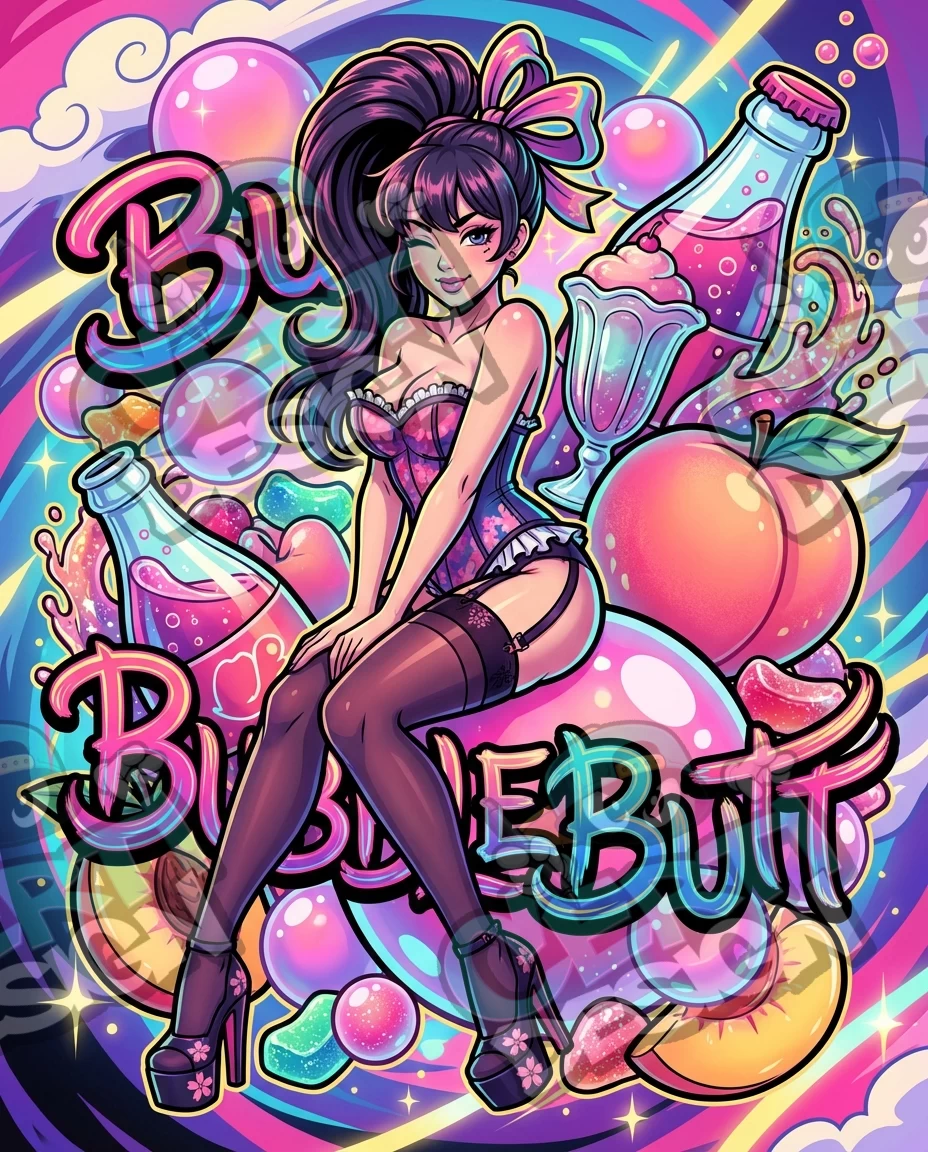 Bubble Butt Pre-Made 3.5g Mylar Bags