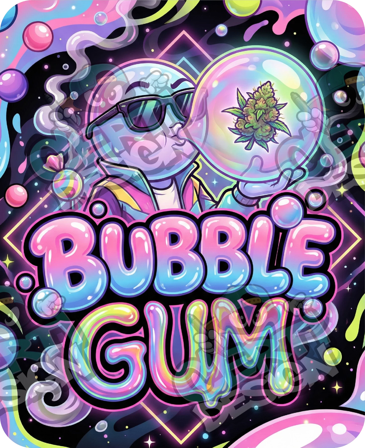 Bubblegum (2) Pre-Made 3.5g Mylar Bags