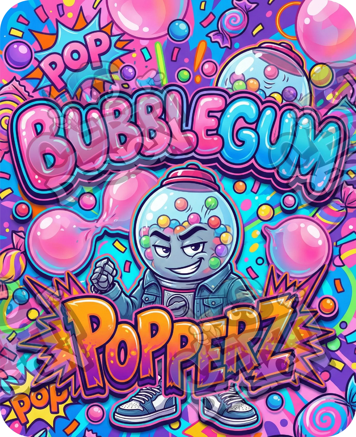 Bubblegum Popperz Pre-Made 3.5g Mylar Bags