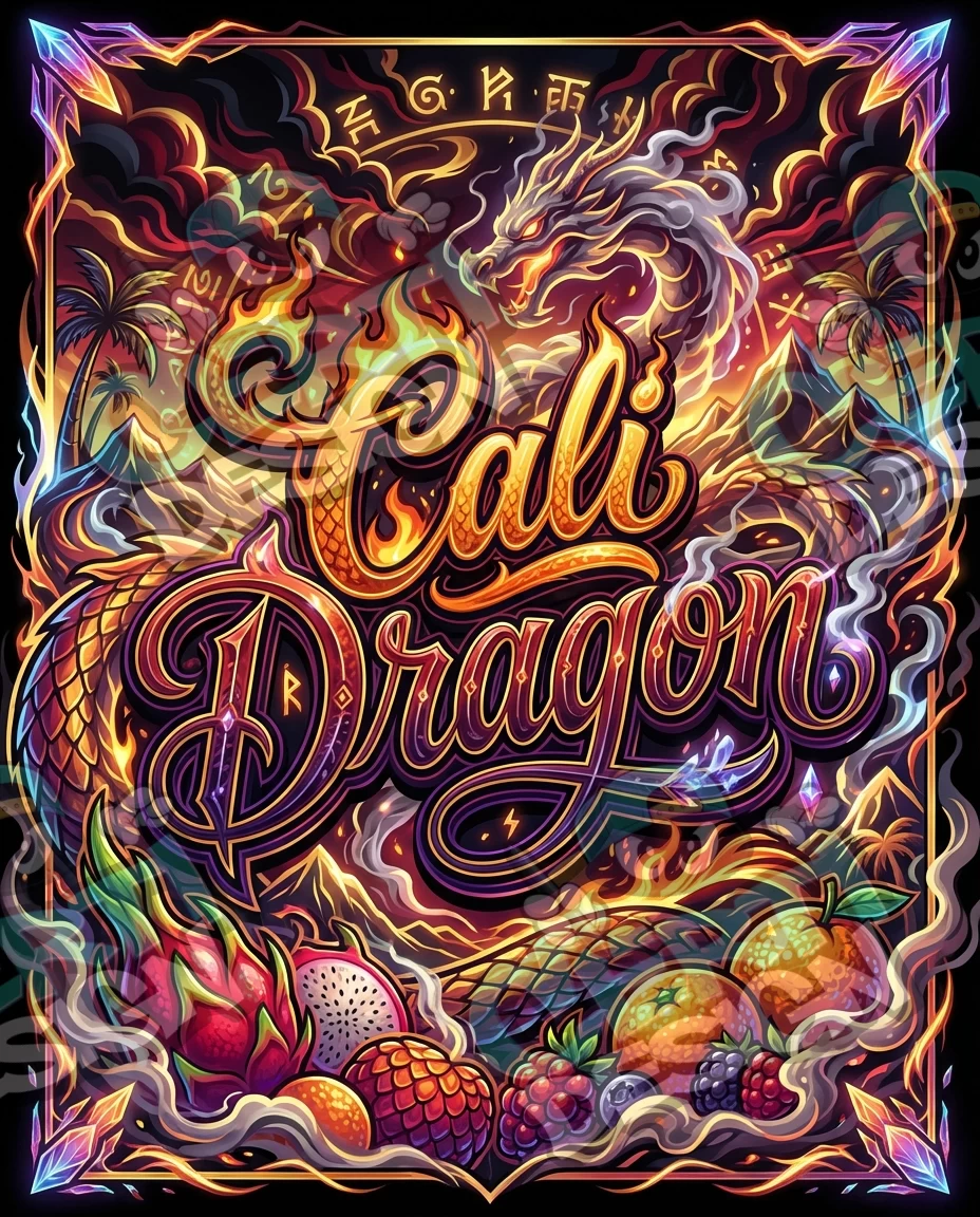 Cali Dragon Pre-Made 3.5g Mylar Bags