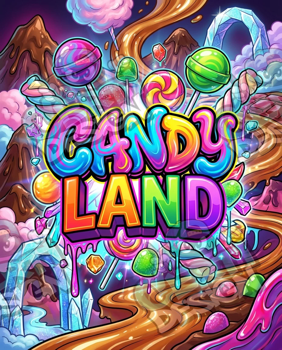 Candyland Pre-Made 3.5g Mylar Bags