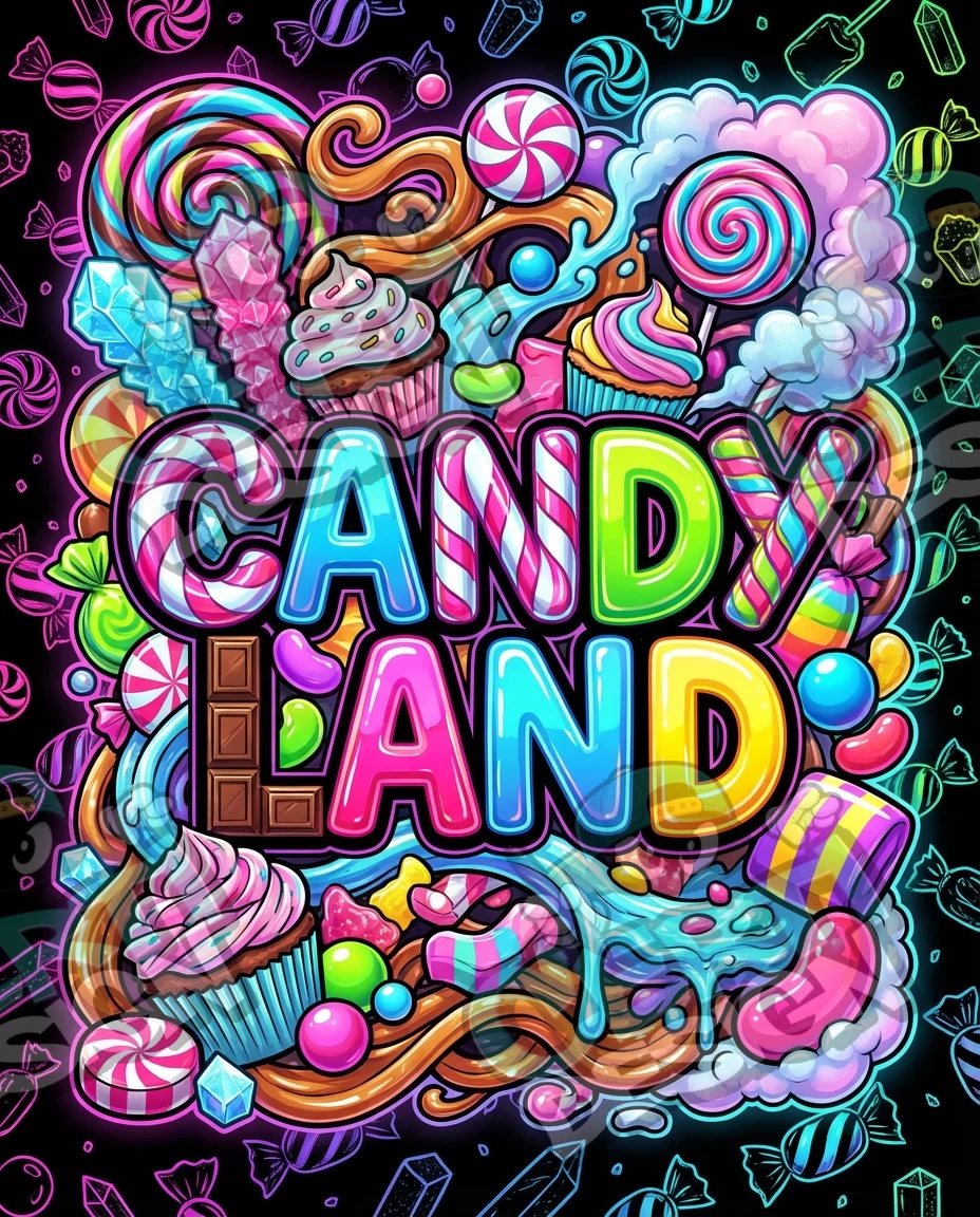 Candyland Pre-Made 3.5g Mylar Bags