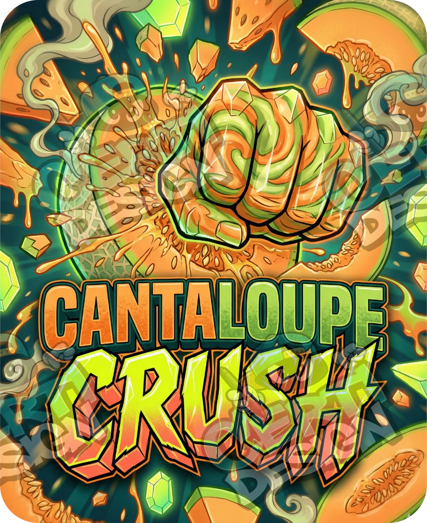 Cantaloupe Crush Pre-Made 3.5g Mylar Bags