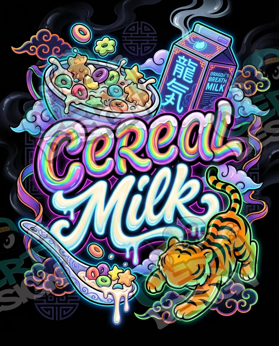 Cereal Milk Pre-Made 3.5g Mylar Bags