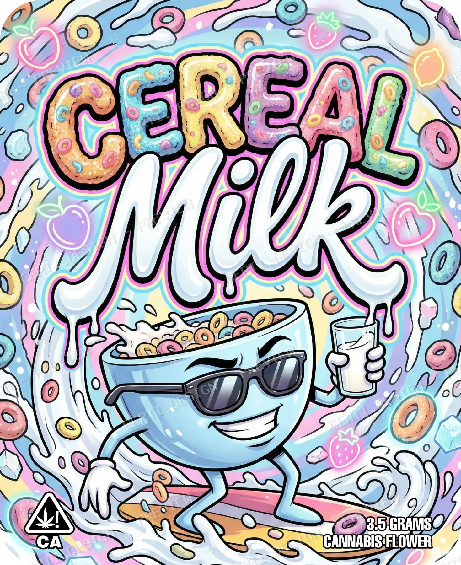 Cereal Milk Pre-Made 3.5g Mylar Bags