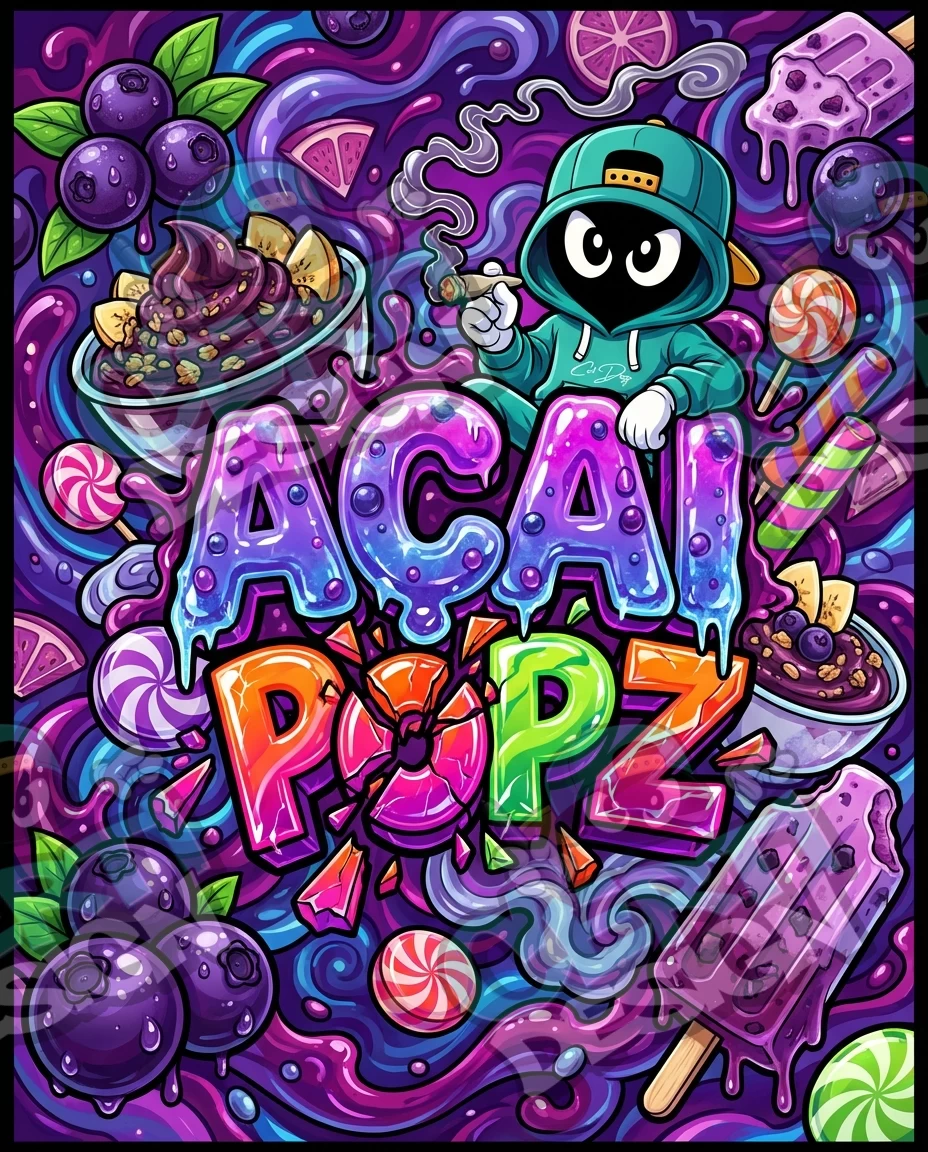 Certi Acai Popz Pre-Made 3.5g Mylar Bags