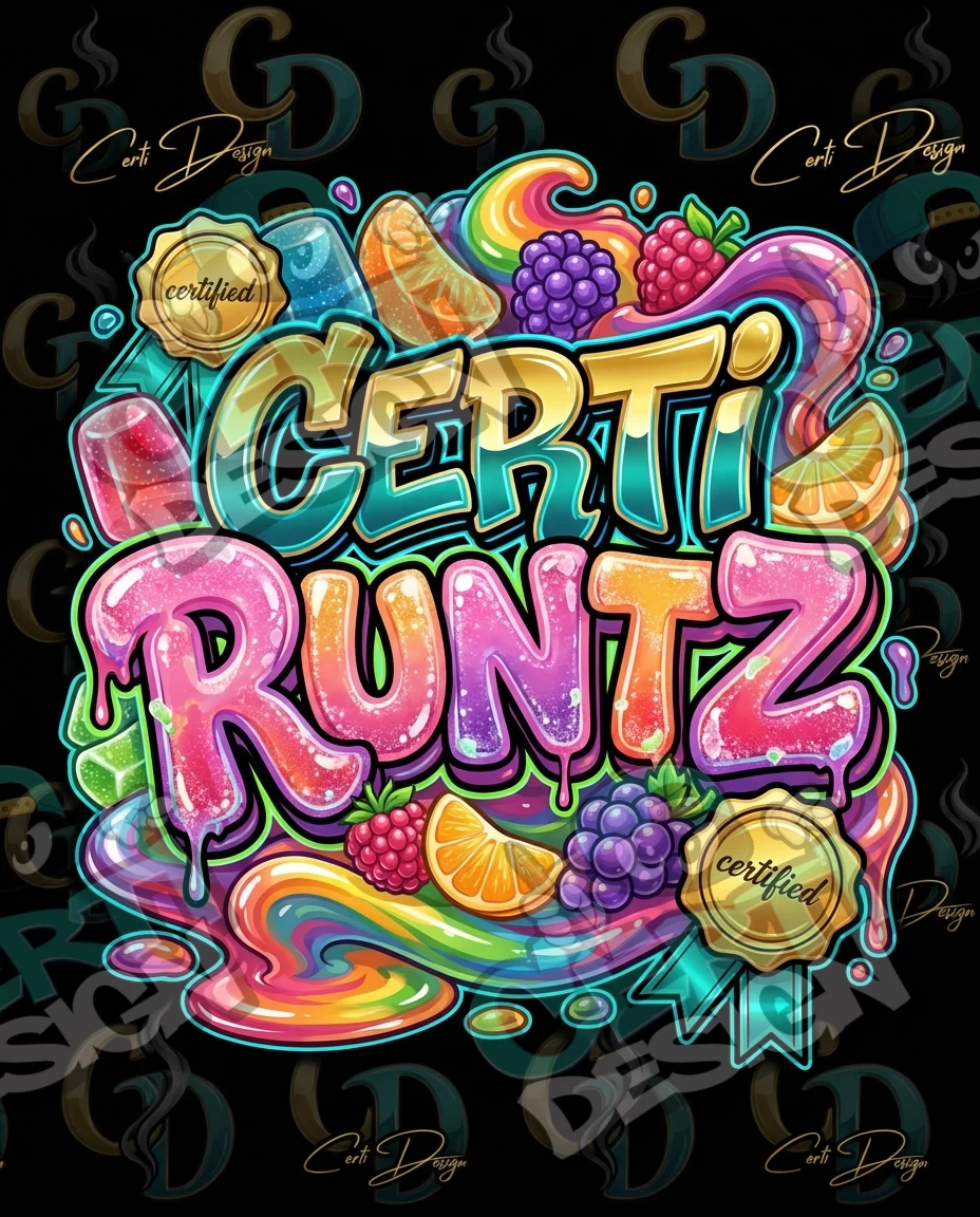 Certi Runtz Pre-Made 3.5g Mylar Bags