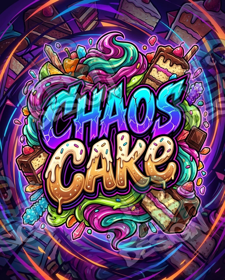 Chaos Cake Pre-Made 3.5g Mylar Bags