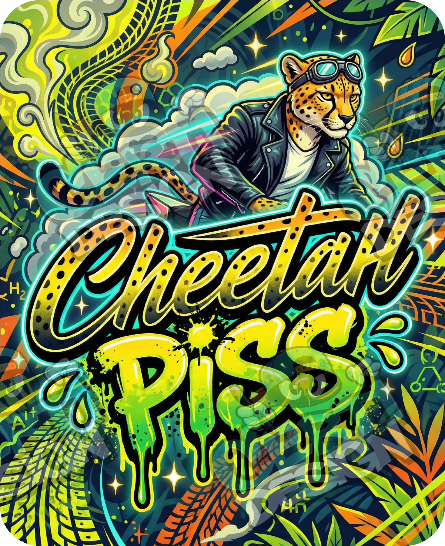 Cheetah Piss Pre-Made 3.5g Mylar Bags